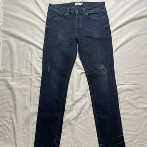 Topman Blue Distressed Jeans #112